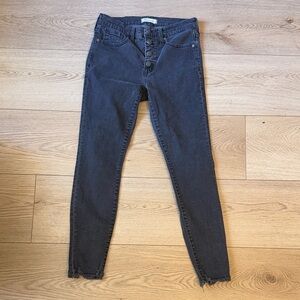 Madewell Dark Gray Skinny Jeans